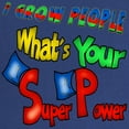 thumbnail image 2 of CafePress - Grow People Super Power Maternity Dark T Shirt - Maternity Dark T-Shirt, 2 of 3