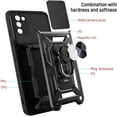 thumbnail image 2 of Case for Samsung Galaxy A03s with Slide Camera Cover, Military Grade Heavy Duty Protection Phone Case Cover with Magnetic Ring Kickstand for Samsung Galaxy A03s SJ Gold, 2 of 8