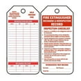thumbnail image 1 of FIRE Extinguisher Recharge & Reinspection Record with Inspection Checklist, 5 1/4 Inches by 3 Inches, White Card Stock, 100 per Roll, Handy Dispenser Box, 1 of 1