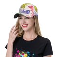thumbnail image 6 of Kdxio Unisex Cute Chameleons Pattern Baseball Cap Unisex Washed Classic Adjustable Hat, 6 of 7