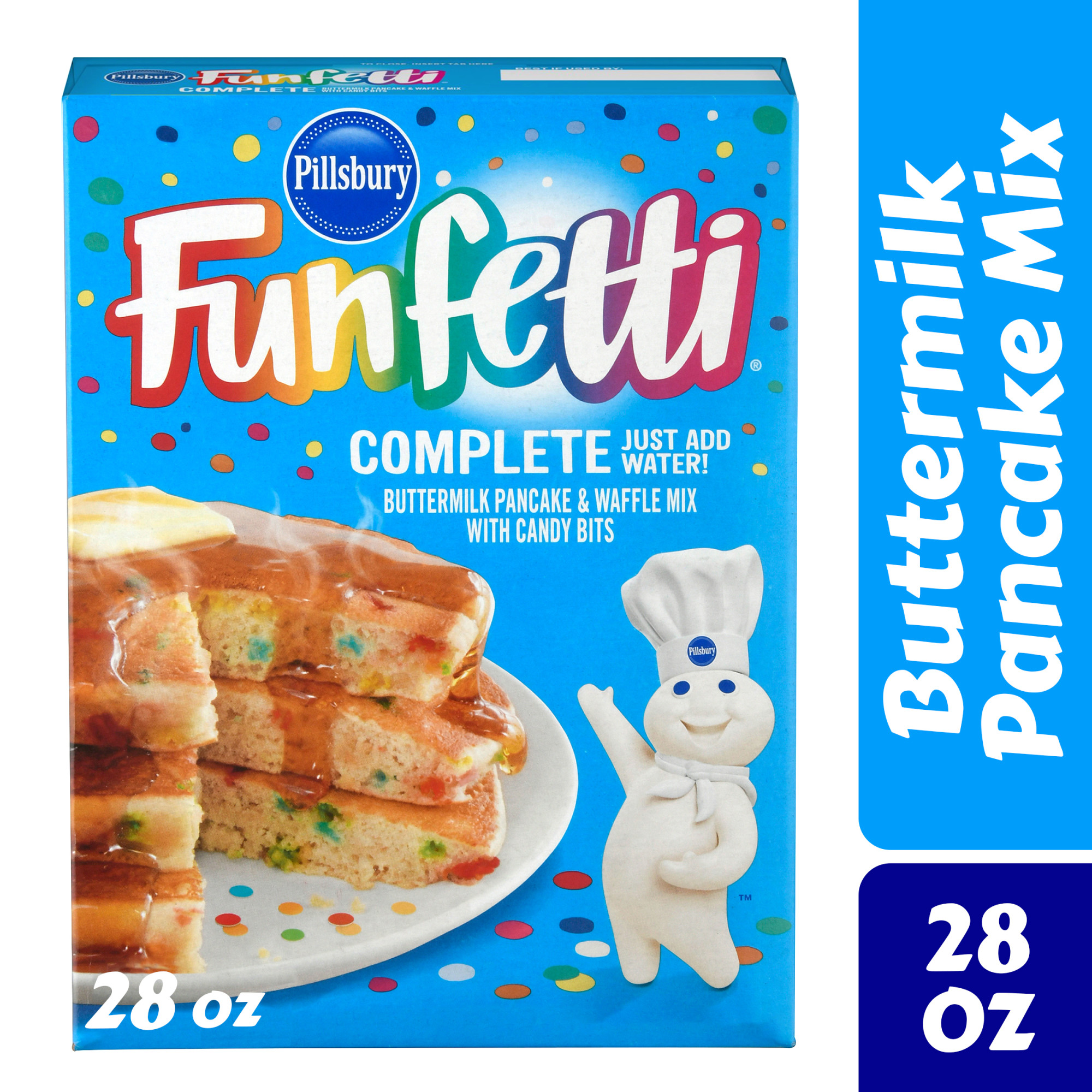 Pillsbury Funfetti Complete Buttermilk Pancake and Waffle Mix, 28 oz Box - image 2 of 8