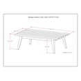 thumbnail image 6 of Santiago 43" Wide Contemporary Outdoor Coffee Table in Distressed Weathered Gray, 6 of 7