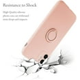 thumbnail image 6 of Case for iPhone XR, Slim Liquid Silicone Phone Case with 360 Rotatable Ring Holder Kickstand Fashion Hand Strap with Magnetic Car Mount Shockproof TPU Bumper Cover - Pink, 6 of 16