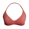 thumbnail image 4 of Sujetador deportivo sin espalda con tirantes para mujer - Copas acolchadas extraíbles, nailon-spandex - Sujetador de yoga y gimnasio con fruncido delantero - Tallas XS-XL, 4 of 5