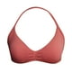 thumbnail image 4 of Sujetador deportivo sin espalda con tirantes para mujer - Copas acolchadas extraíbles, nailon-spandex - Sujetador de yoga y gimnasio con fruncido delantero - Tallas XS-XL, 4 of 5