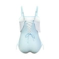 thumbnail image 4 of Gibobby Traje de baño de una pieza Traje de baño de una pieza con volantes y cintura media para mujer(Azul,XL), 4 of 5