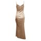 thumbnail image 3 of WILLBEST Vestidos De Lino Para Mujer Nuevo Estilo De Chica Belleza De Corte Bajo De Satén Con Abertura Y Tirantes Delgados Sin Espalda, 3 of 3