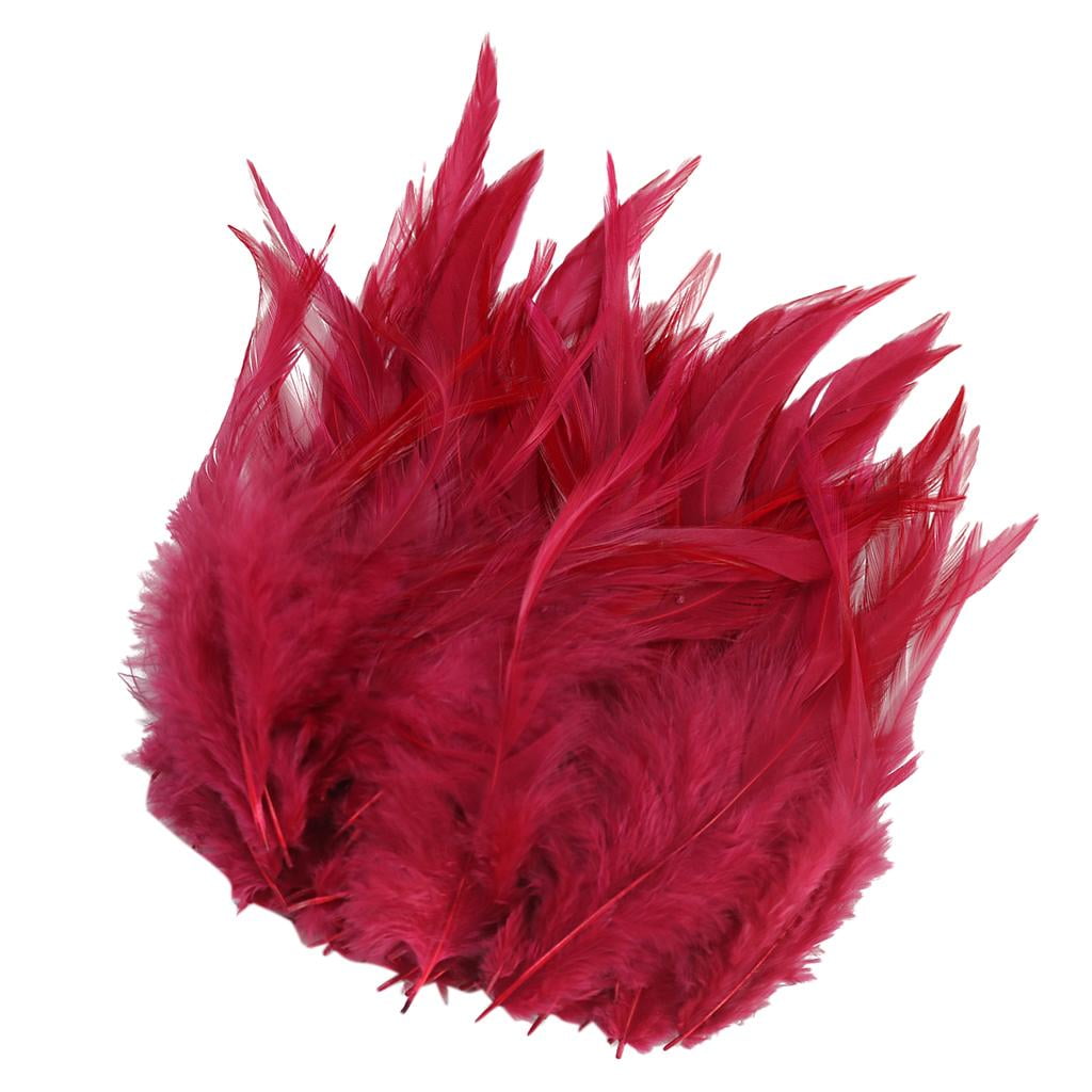 25 GREEN DYED SOLID ROOSTER TAILS CRAFT MILLINERY FEATHERS 8"-10"L 
