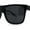 Shiny Black Black, variant on Polarized Mens Classic Sport Flat Top Horn Rim Large Sunglasses Matte Black