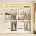 thumbnail image 3 of iSunirm 9FT Closet System 3-Piece Set, Large Walk-in Closet Organizer System with 9 Drawers, Hanging Rods and Shelves for Closet Storage, White, 3 of 5