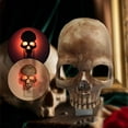 thumbnail image 5 of Skull Night Light - 2023 New Halloween Gothic Skull Night Lamp, Skull Lamp Plug-Into Wall with Flame Atmosphere, Gothic Light for Halloween Decoration Party and Home Decor, 5 of 7