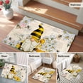 thumbnail image 6 of Rectangle Area Rug 2x3ft,Farm Bee Gnome Daisy Flower Washable Carpet Non-Slip Runner Accent Rugs Indoor Floor Mat for Bedroom Living Room Decor,Vintage Letter, 6 of 9