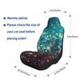 thumbnail image 5 of Yiaed Colorful Rainbow Glitter Print Car Seat Covers,Universal Auto Seats Protector Fits for Car,SUV Sedan,Truck,Automotive Seat Covers & Accessories-2 PCS, 5 of 9