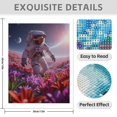 thumbnail image 3 of Diamond Art Kit for Adults, Astronaut Space Flowers Alien Landscape Diamond Painting for Adults Beginners, 5D DIY Diamond Art Painting Kits, Colorful Diamond Painting Craft for Home Decor 12x16, 3 of 7