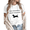 White-5, variant on Women Express Yourself Dog Tail Graphic fun Tees T Shirt Tops Round Neck Cotton T Shirt White S-5XL