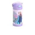 thumbnail image 2 of Thermos Kids Stainless Steel Vacuum Insulated Funtainer 12 Oz Water Bottle with Flip Up Straw, Frozen, 2 of 7