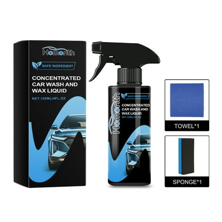 Homonth Concentrated Car Wash And Wax Liquid, Car Decontamination Scratch Repair Refurbishment Cleaning And Maintenance Cleaning Agent