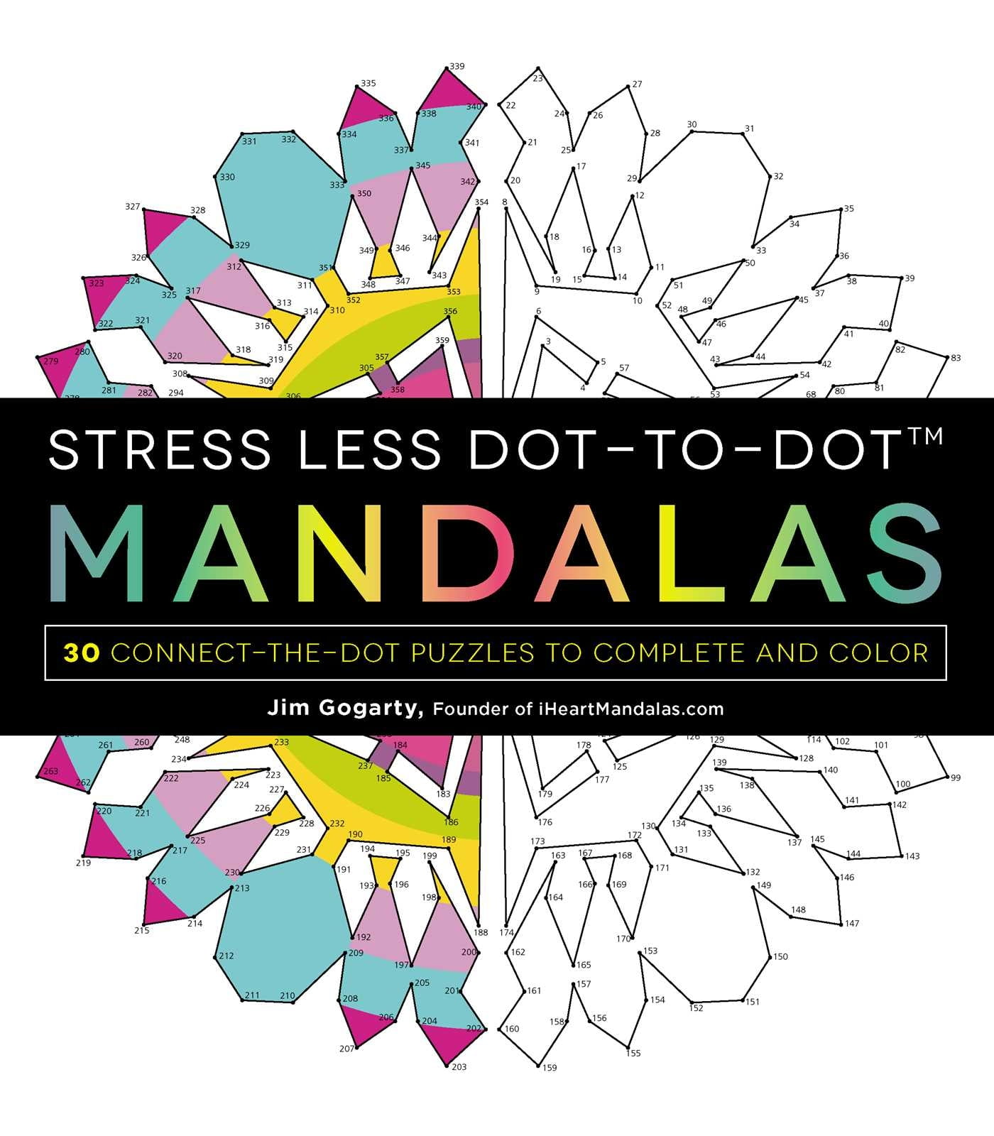 Stress Less DottoDot Mandalas 30 ConnecttheDot Puzzles to