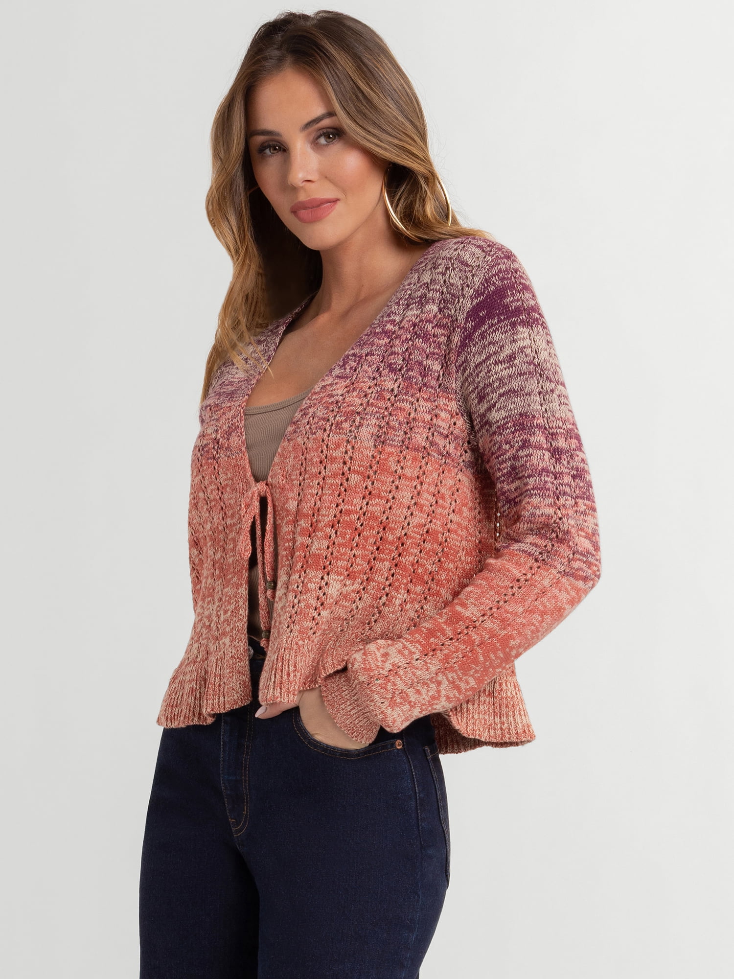 Jessica Simpson Women's Tana Tie Front Cardigan, Sizes XS-XL