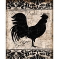 thumbnail image 3 of Stimson, Diane 15x18 Black Modern Framed Museum Art Print Titled - Black Rooster 1, 3 of 5