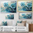thumbnail image 4 of Designart "Teal Gold Fractal Mystic Mirage II" Modern Canvas Art Print, 4 of 5