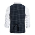 thumbnail image 4 of XMMSWDLA 2022 Clearance Men Tops Four Seasons Casual Suit Vest, 4 of 8