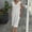 White, variant on LYEAA Long Dresses for Women Plus Size Sleeveless Casual Elegant Loose A Line Tie Dress V Neck Solid Ruffle Fashion Flowy Modest Summer Beach Vacation Comfortable Dresses Black S
