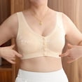 thumbnail image 2 of TSADFHJI Women's Open Front Trackless Underwire Plus Size Tank Bra Womens Bras Crotchless Plus Size Bras for Women Plus Size with Robe Plus Size Bras for Women Beige XL, 2 of 9