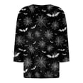 thumbnail image 5 of Godom Women Halloween Shirt Halloween Tshirt Graphic Tees Fall Season 3/4 Sleeve Tops, 5 of 5