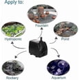 thumbnail image 3 of 800L/H 22W G 1/2\' DC 24V Submersible Water Pump for Fountains Aquarium Pond Pool Pond, 3 of 5