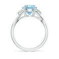 thumbnail image 2 of Angara Natural 1.6 Ct. Aquamarine Solitaire Ring in 14K White Gold for Women (Ring Size: 11.5), 2 of 10