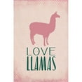 thumbnail image 3 of Kimberly, Allen 17x24 Black Modern Framed Museum Art Print Titled - Love Llamas, 3 of 5