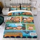 thumbnail image 4 of ¡Corre, Charlie Brown! (2) Conjunto de sábanas temático, trío de piezas, cómodo y amigable con la piel, diseño único, regalo de decoración para el hogar para familiares, amigos y fans,135X200cm, 4 of 6
