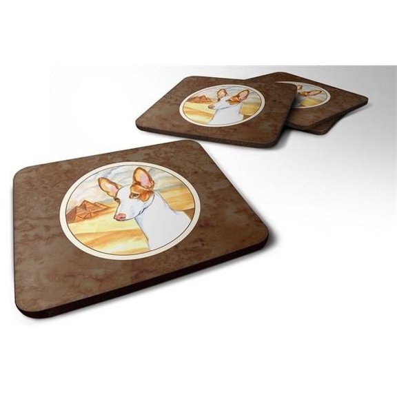 Ibizan Hound Foam Coaster, Set of 4