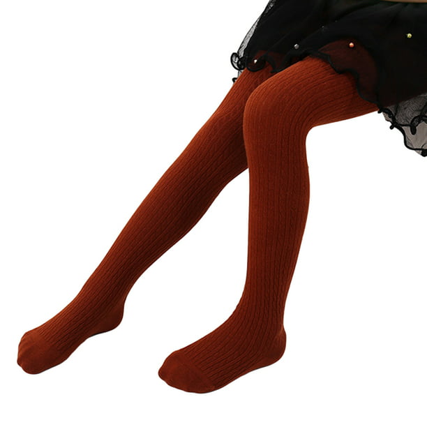 Puloru Children's knitted pantyhose girls solid color high waist leggings  2-8 yearsold - Walmart.com