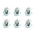 thumbnail image 2 of Halloween Decorations Indoor, Set of 6 Halloween Ghosts with LED Lights, Cute Spooky Lighted Ghost Decor for Home Mantel Shelf Table Decor, Hanging for Tree, 2 of 5
