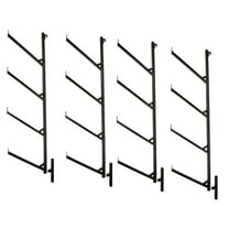 (4 Pack) Shipping Container 4 Tier Pipe Racks, 18" (L) x 64" (H)