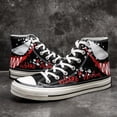 thumbnail image 1 of Zapatos de lona de Venom de la película de Disney, zapatillas altas informales de Anime a la moda, zapatos blancos y negros Unisex para adolescentes, zapatos de pato mandarínNegro41 Deng Xun unisex, 1 of 2