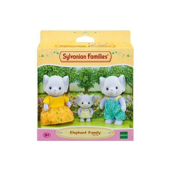 Elephant Family Figure, 3 Pack