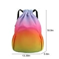 thumbnail image 3 of HaoXianJian Drawstring Backpack,Gym Drawstring Sport Sackpack,Pull String Cinch Swim Backpack For Men Women, String Back Bags, 3 of 8