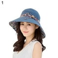 thumbnail image 3 of Cheers Chapeau de Soleil à Grand Bord pour Femmes, Été, Plage, Voyage, Nœud, Réversible, Pliable, 3 of 6