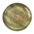 thumbnail image 1 of Grenade Rouge 2236-6 Peau de Serpent 6.5 Po. Assiette Or Turquoise - Ensemble de 4, 1 of 1