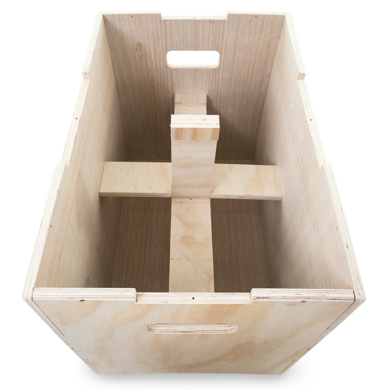 ProsourceFit 3 in 1 Wood Plyometric Jump Box for Plyo Agility Workouts