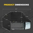thumbnail image 3 of BUNKER INDUST 270-Degree Free-Standing Vehicle Awning with 3-Color LED Light - Driver-Side Weatherproof Overland Awning for SUV/Van/Truck/Camper, 3 of 9