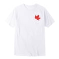 thumbnail image 5 of T-Shirt Canadien pour Filles à Imprimé de Feuille d'Érable, Col Rond, Manches Courtes, Tee pour Enfants, Imprimé de Drapeau pour la Fête Nationale, Fête, T-Shirt à Col Rond pour Fille, Fête du Canada, Imprimé de Drapeau Canadien, 5 of 5