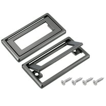 Uxcell 2 Pack Flush Pull Handle, 2.5 Inch Hole Center Recessed Furniture Grip, Gray