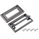 thumbnail image 1 of Uxcell 2 Pack Flush Pull Handle, 2.5 Inch Hole Center Recessed Furniture Grip, Gray, 1 of 6