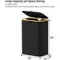 thumbnail image 6 of SpaceAid Double Laundry Hamper 2 Section with Lid and Removable Laundry Bags, 160L Clothes Basket, Black, 6 of 7