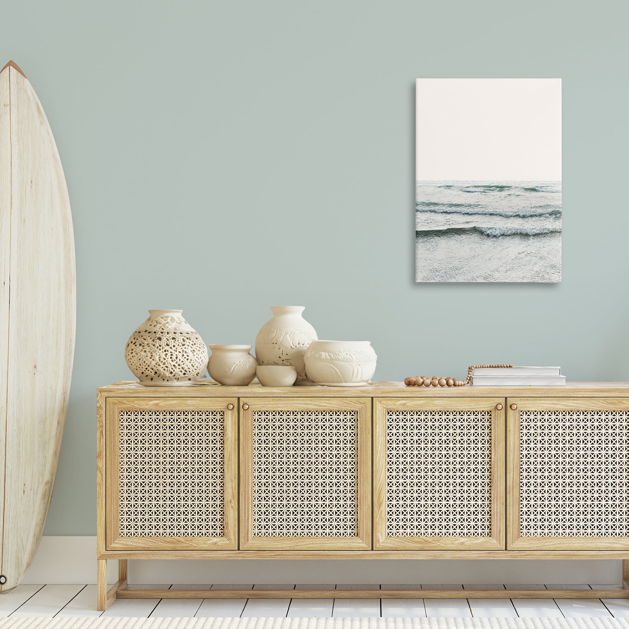 Stupell Industries Rippling Ocean Tide Nautical & Beach Photography Wrapped Canvas Art Print Wall Art, 24 x 36