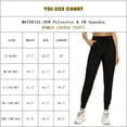 thumbnail image 3 of VDJ 3 Packs Womens Jogger Elastic Waisted Drawstring Athletic Pants Casual Fit Lounge Pants Jogging ith Pockets Size M, 3 of 5